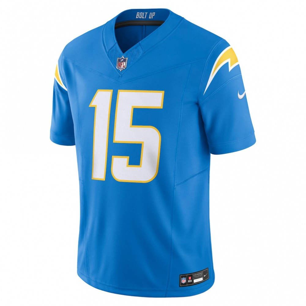 Ladd McConkey Los Angeles Chargers Nike Team Vapor F.U.S.E. Limited Jersey - Powder Blue-Profan Arena